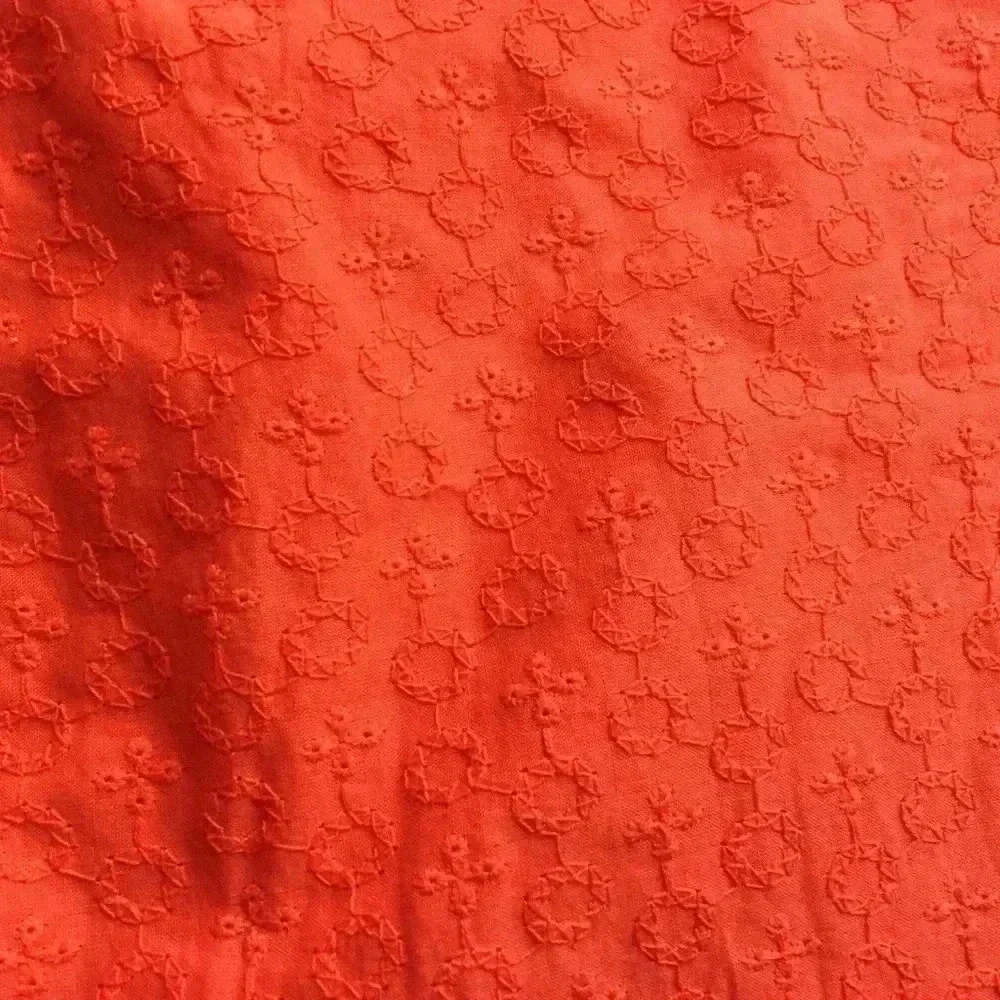 Banana Republic Ryan Fit Orange Eyelet Shorts - Picture 3 of 7